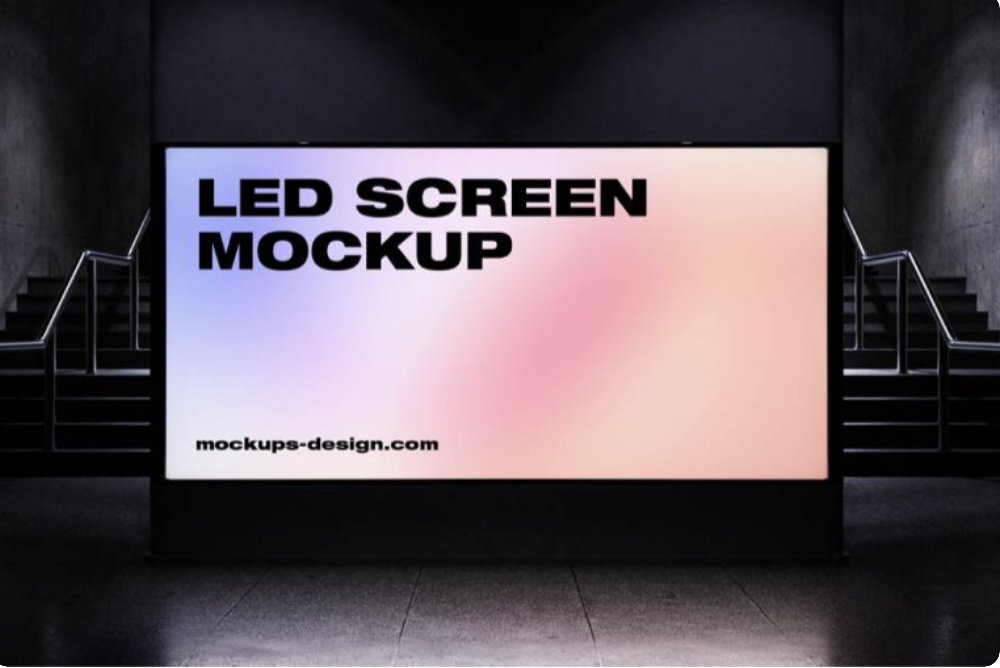LED screen mockup